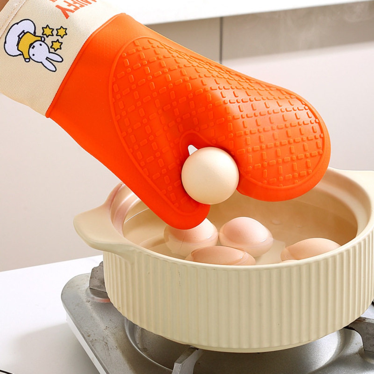 Oven Mitt Silicone - Sarung Tangan Silikon Tahan Panas Motif
