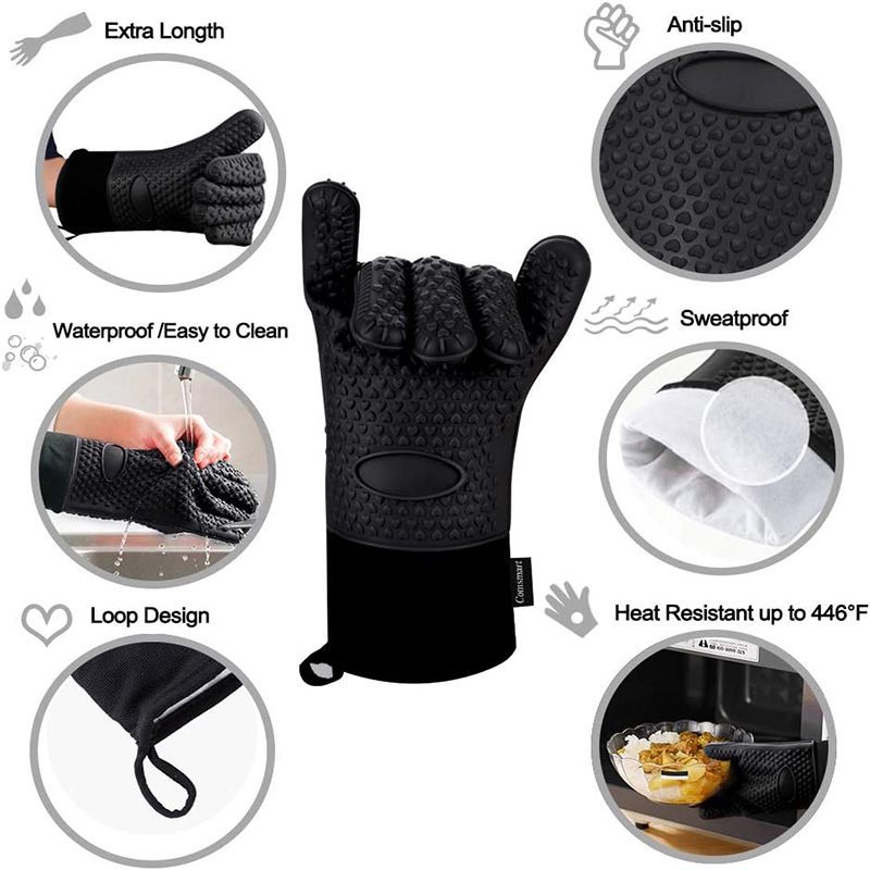 Sarung Tangan Oven Silikon Sar - Oven Mitt Silicone ulasan dan harga